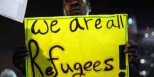 African migrants rally outside Israeli Parliament